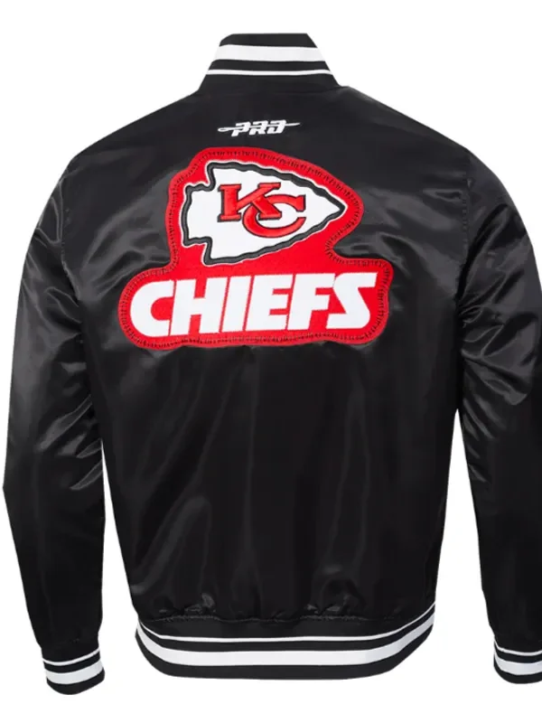 Kansas City Chiefs Diy Pick Stitch Classic Rib Satin Jacket