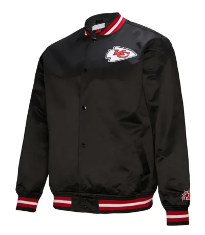 Kansas City Chiefs Double Down Black Satin Jacket
