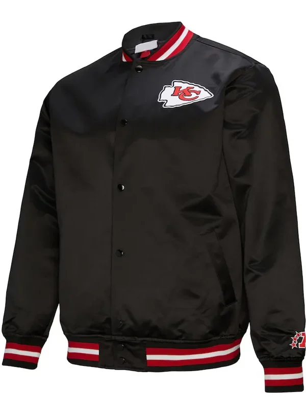 Kansas City Chiefs Double Down Black Satin Jacket