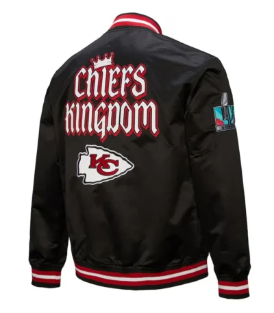 Kansas City Chiefs Double Down Black Satin Jacket