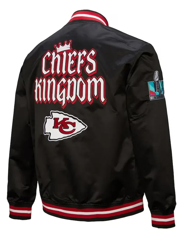 Kansas City Chiefs Double Down Black Satin Jacket