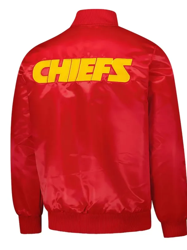 Kansas City Chiefs Exclusive Red Varsity Satin Jacket