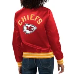 Kansas City Chiefs Full Count Red Satin Jacket