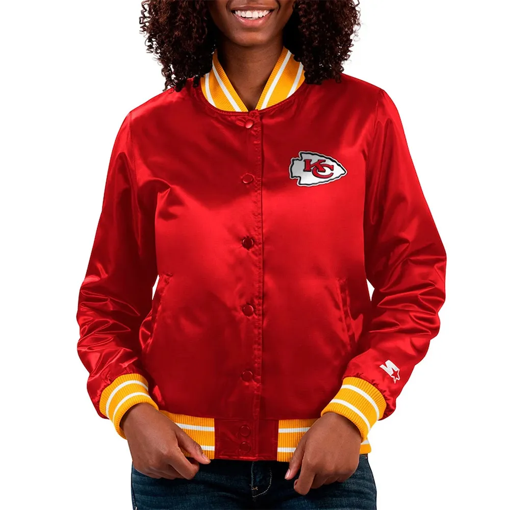 Kansas City Chiefs Full Count Red Satin Jacket Kansas City Chiefs Full Count Red Satin Jacket