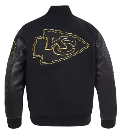 Kansas City Chiefs Full-Zip Black Varsity Jacket