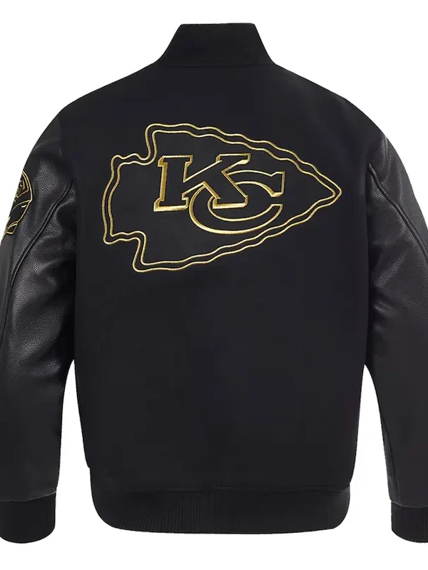 Kansas City Chiefs Full-Zip Black Varsity Jacket