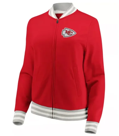 Kansas City Chiefs Full-Zip Varsity Red Wool Jacket