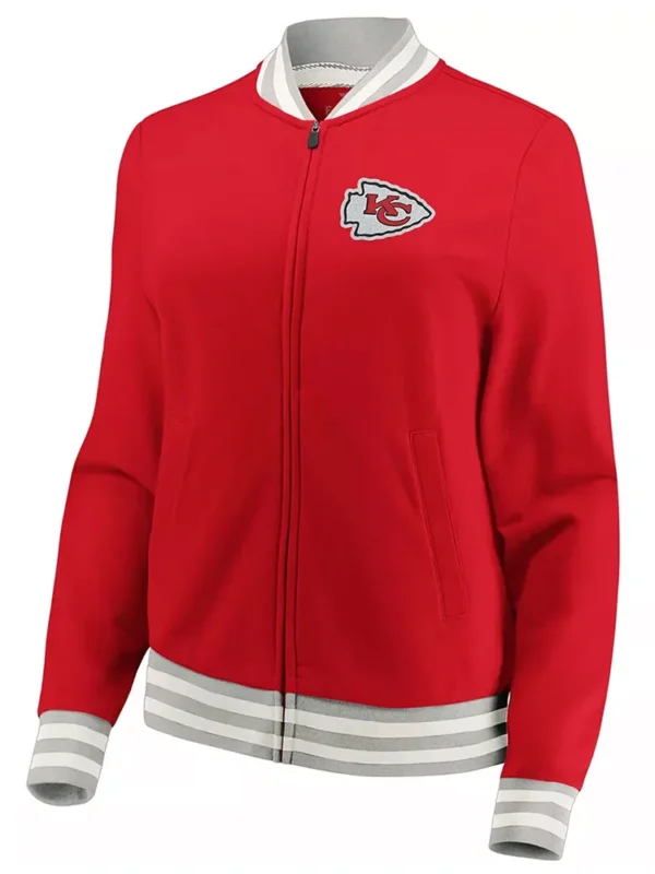 Kansas City Chiefs Full-Zip Varsity Red Wool Jacket