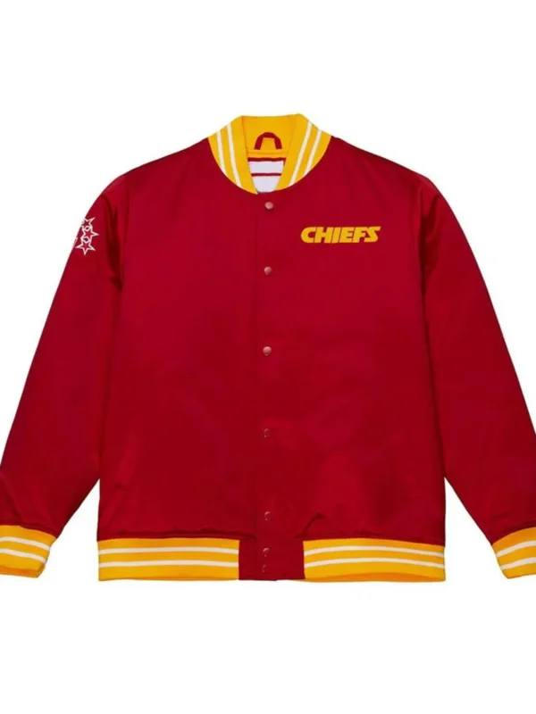 Kansas City Chiefs Heavyweight Red Satin Jacket