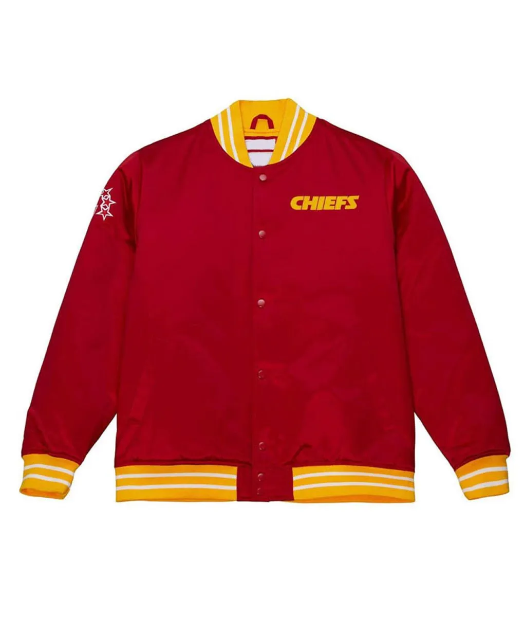 Kansas City Chiefs Heavyweight Red Satin Jacket Kansas City Chiefs Heavyweight Red Satin Jacket