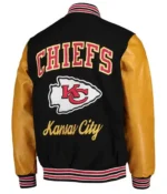 Kansas City Chiefs Letterman Gold and Black Jacket