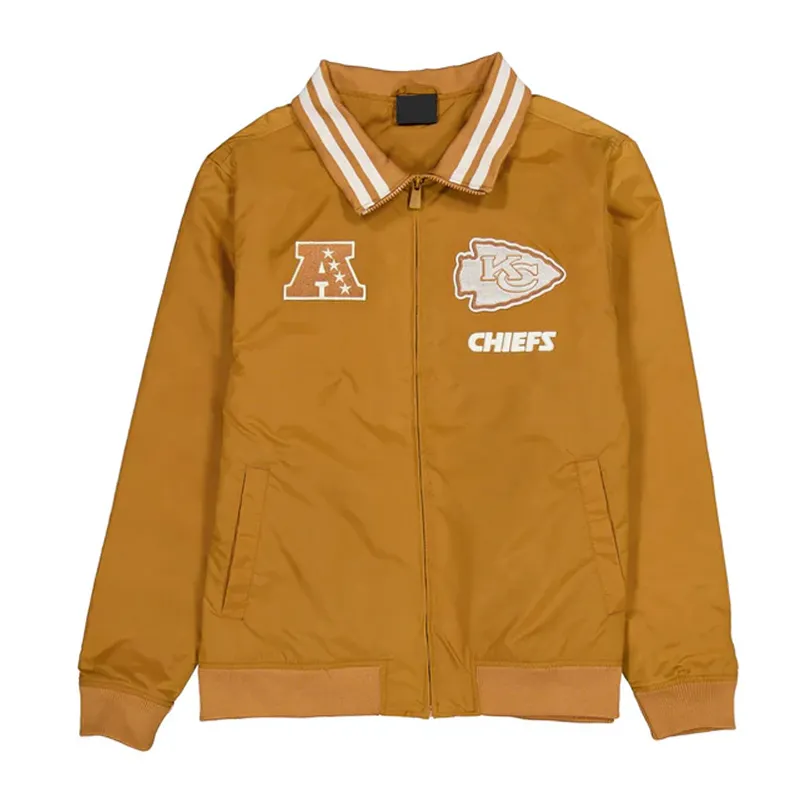 Kansas City Chiefs Logo Select Light Bronze Jacket Kansas City Chiefs Logo Select Light Bronze Jacket