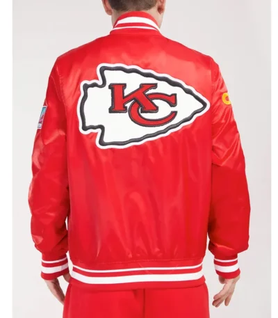 Kansas City Chiefs Mashup Classic Rib Satin Jacket