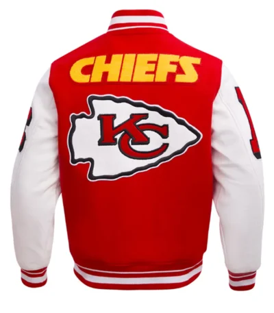Kansas City Chiefs Mashup Rib Varsity Wool-Leather Jacket
