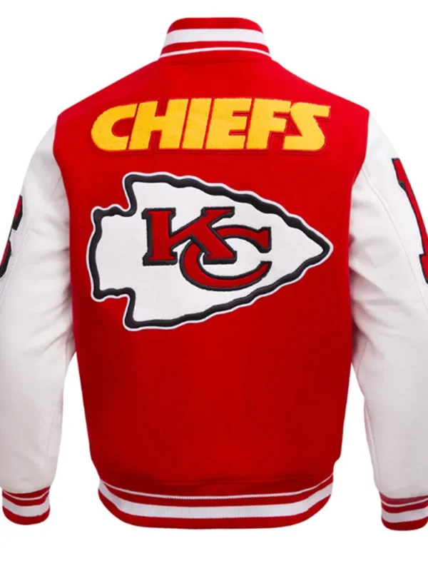 Kansas City Chiefs Mashup Rib Varsity Wool-Leather Jacket