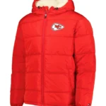 Kansas City Chiefs Men’s Red Puffer Parka Hoodie Full-Zip Jacket