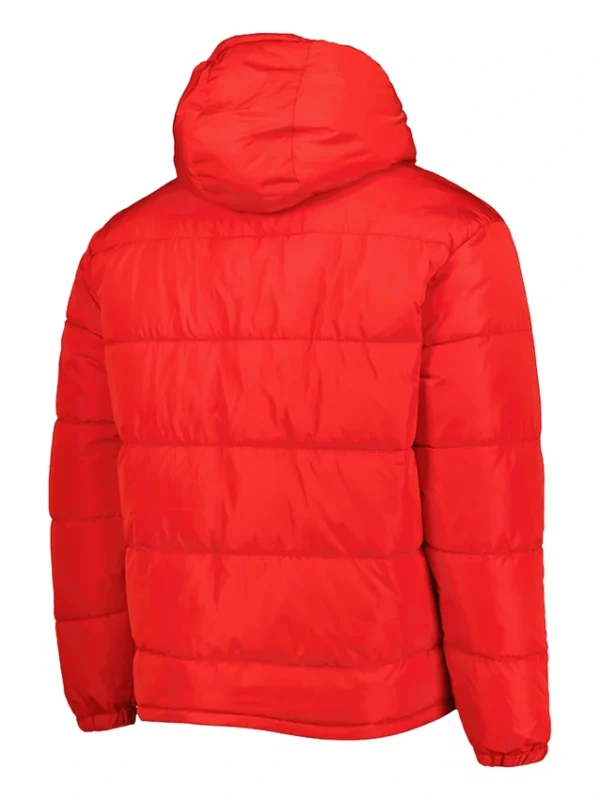 Kansas City Chiefs Men’s Red Puffer Parka Hoodie Full-Zip Jacket