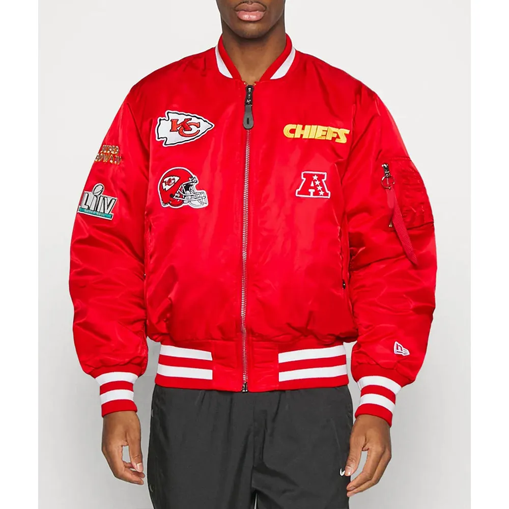 Kansas City Chiefs Red Bomber MA-1 Jacket Kansas City Chiefs Red Bomber MA-1 Jacket