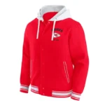 Kansas City Chiefs Red Cotton Hooded Jacket