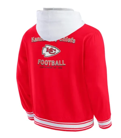 Kansas City Chiefs Red Cotton Hooded Jacket