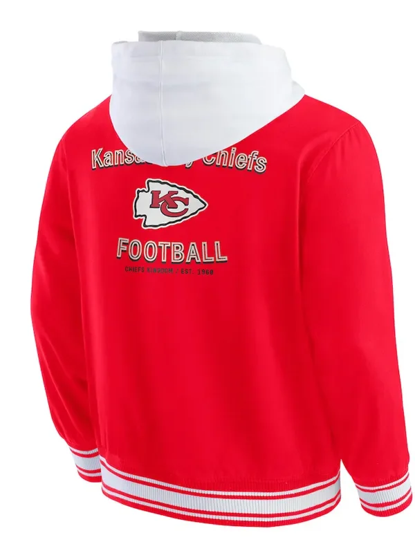 Kansas City Chiefs Red Cotton Hooded Jacket