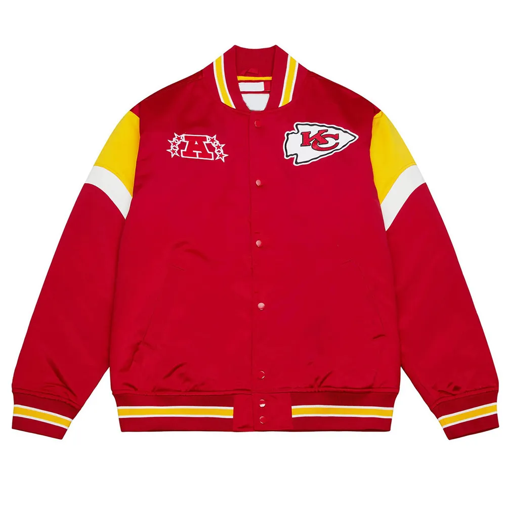 Kansas City Chiefs Red Heavyweight Satin Jacket Kansas City Chiefs Red Heavyweight Satin Jacket