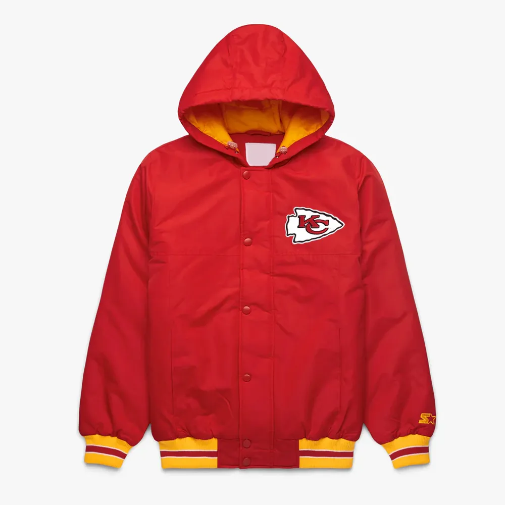 Kansas City Chiefs Red Hooded Jacket Kansas City Chiefs Red Hooded Jacket