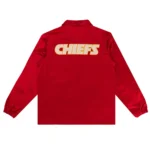 Kansas City Chiefs Red Satin Windbreaker