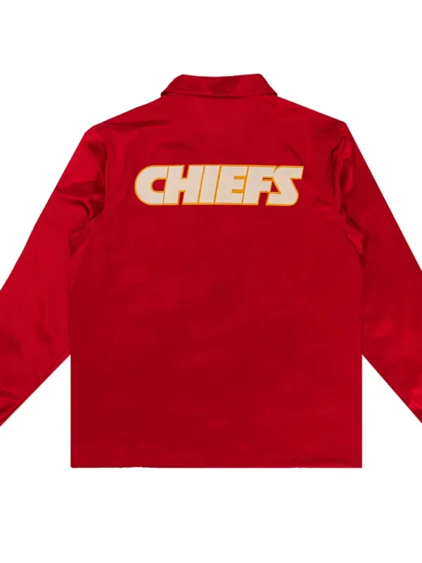 Kansas City Chiefs Red Satin Windbreaker