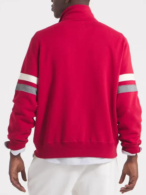 Kansas City Chiefs Red Striped Fleece Jacket