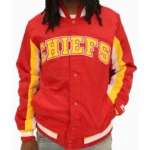 Kansas City Chiefs Red Varsity Satin Jacket