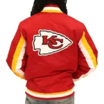 Kansas City Chiefs Red Varsity Satin Jacket