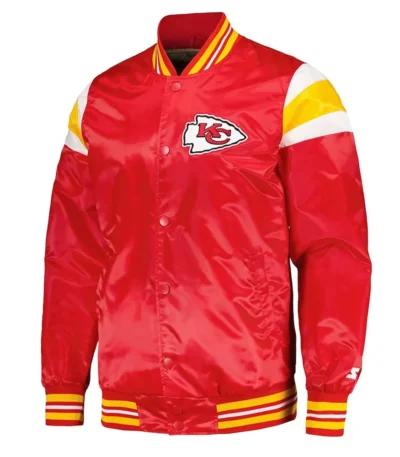 Kansas City Chiefs Red and Gold Varsity Satin Jacket