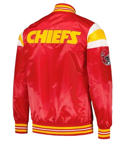 Kansas City Chiefs Red and Gold Varsity Satin Jacket