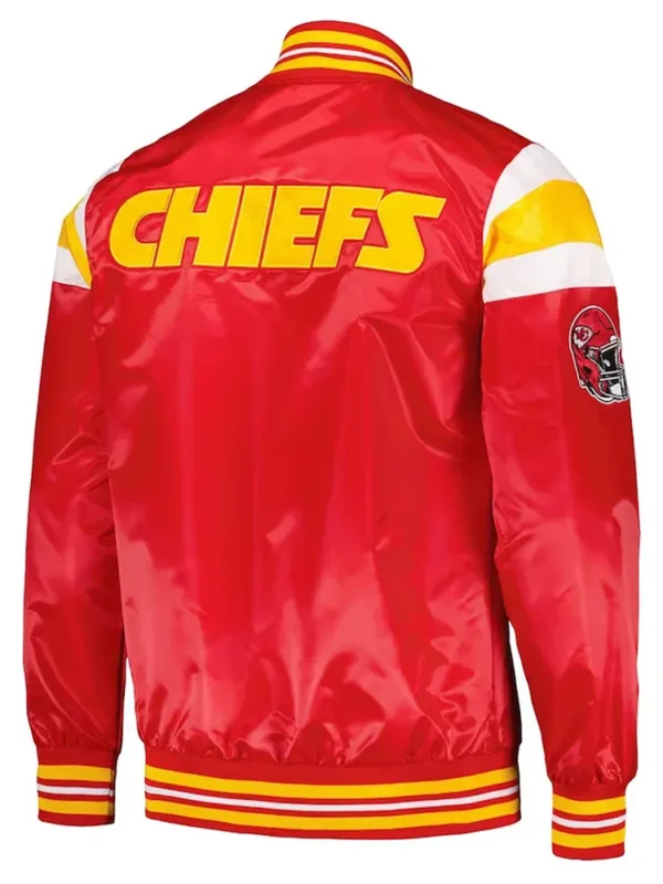 Kansas City Chiefs Red and Gold Varsity Satin Jacket