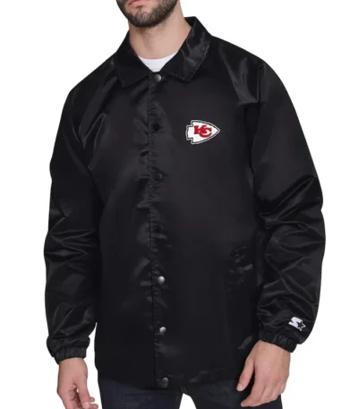Kansas City Chiefs Retro Logo Coaches Jacket