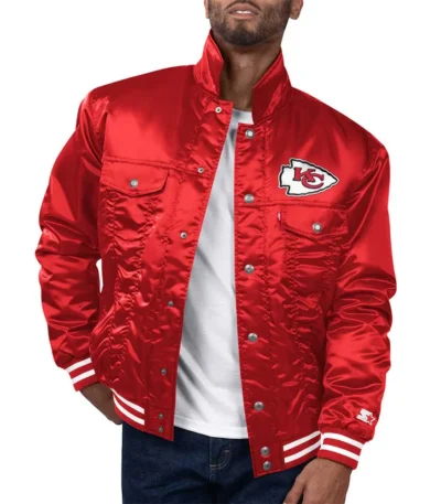 Kansas City Chiefs Silver Tab Trucker Jacket