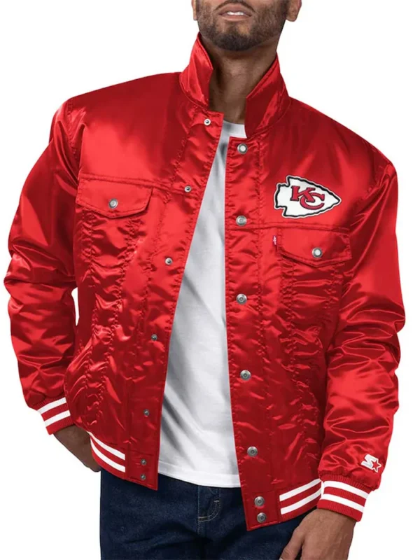 Kansas City Chiefs Silver Tab Trucker Jacket
