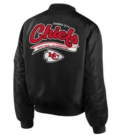 Kansas City Chiefs Super Bowl LVII Champions Black Bomber Jacket