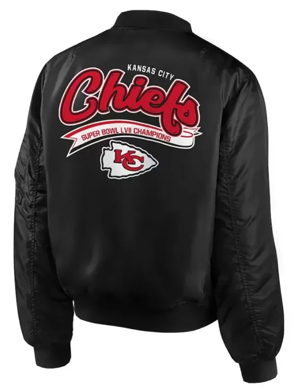 Kansas City Chiefs Super Bowl LVII Champions Black Bomber Jacket