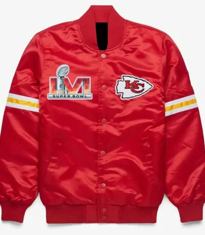 Kansas City Chiefs Super Bowl Red Satin Jacket