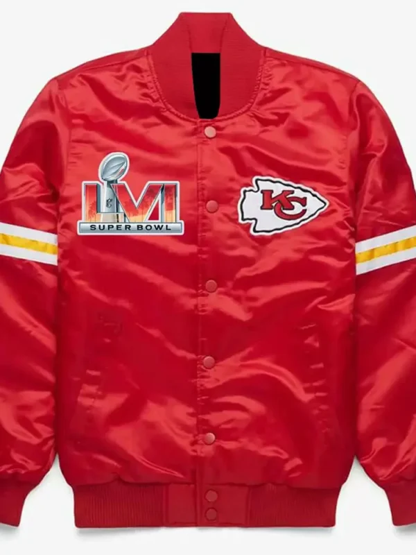 Kansas City Chiefs Super Bowl Red Satin Jacket