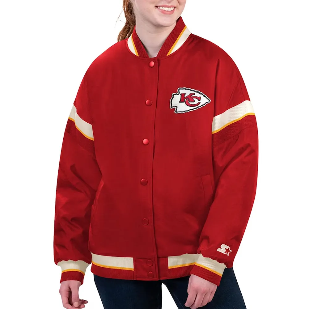 Kansas City Chiefs Tournament Red Varsity Jacket Kansas City Chiefs Tournament Red Varsity Jacket
