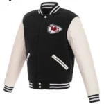Kansas City Chiefs Two Tone Wool-Leather Letterman Jacket