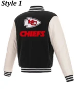 Kansas City Chiefs Two Tone Wool-Leather Letterman Jacket