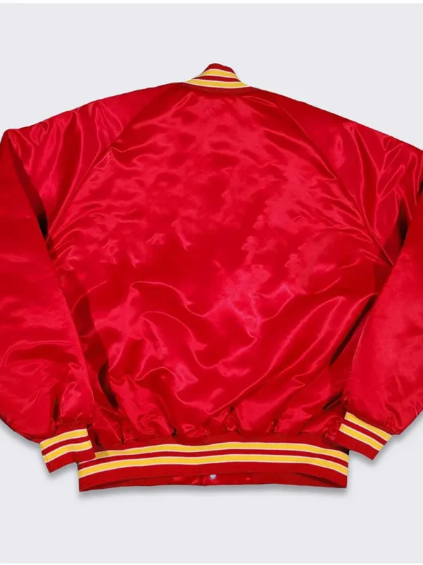 Kansas City Chiefs Varsity Red Satin Jacket