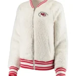 Kansas City Chiefs White Sherpa Jacket