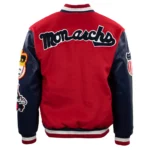 Kansas City Monarchs Red and Navy Varsity Jacket