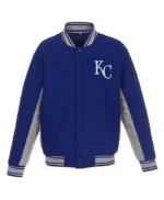 Kansas City Royals Accent Varsity Royal Wool Jacket