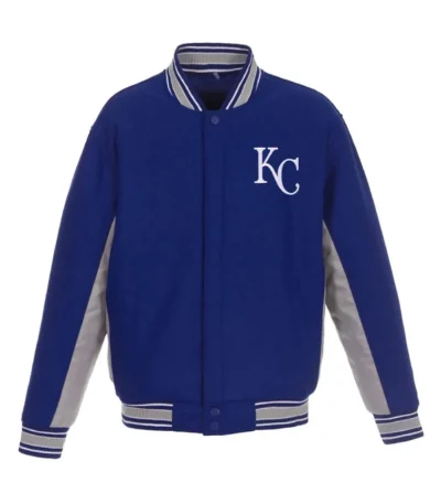 Kansas City Royals Accent Varsity Royal Wool Jacket